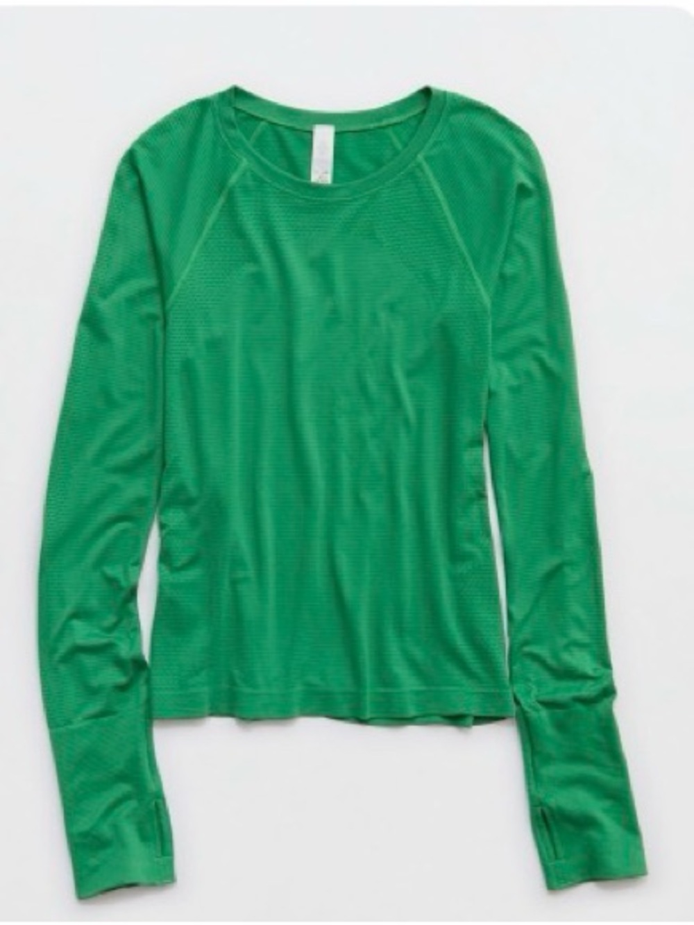 Women’s Green Long-Sleeve Performance Tee